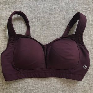 Lululemon tata tamer II burgundy sports bra 34 DD